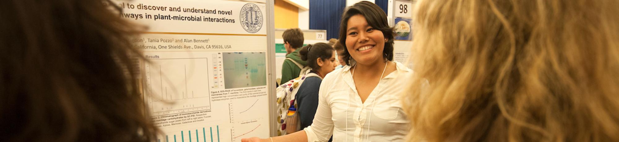 Student presenting their findings